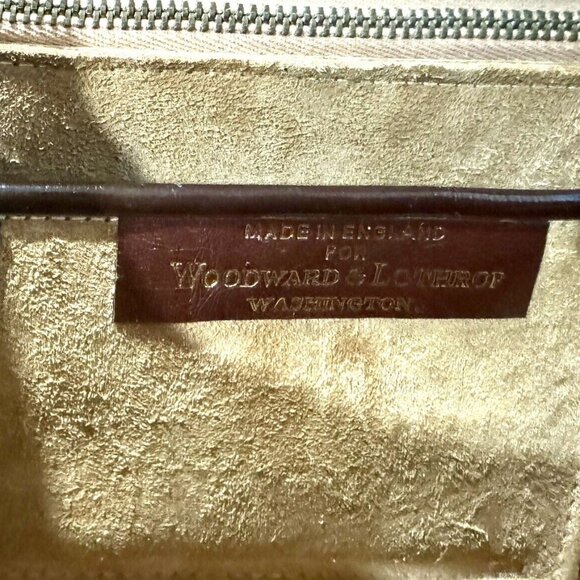 VTG James Florsheim London for Woodward and Lothrop Brown Leather Tailored Purse - Picture 7 of 15